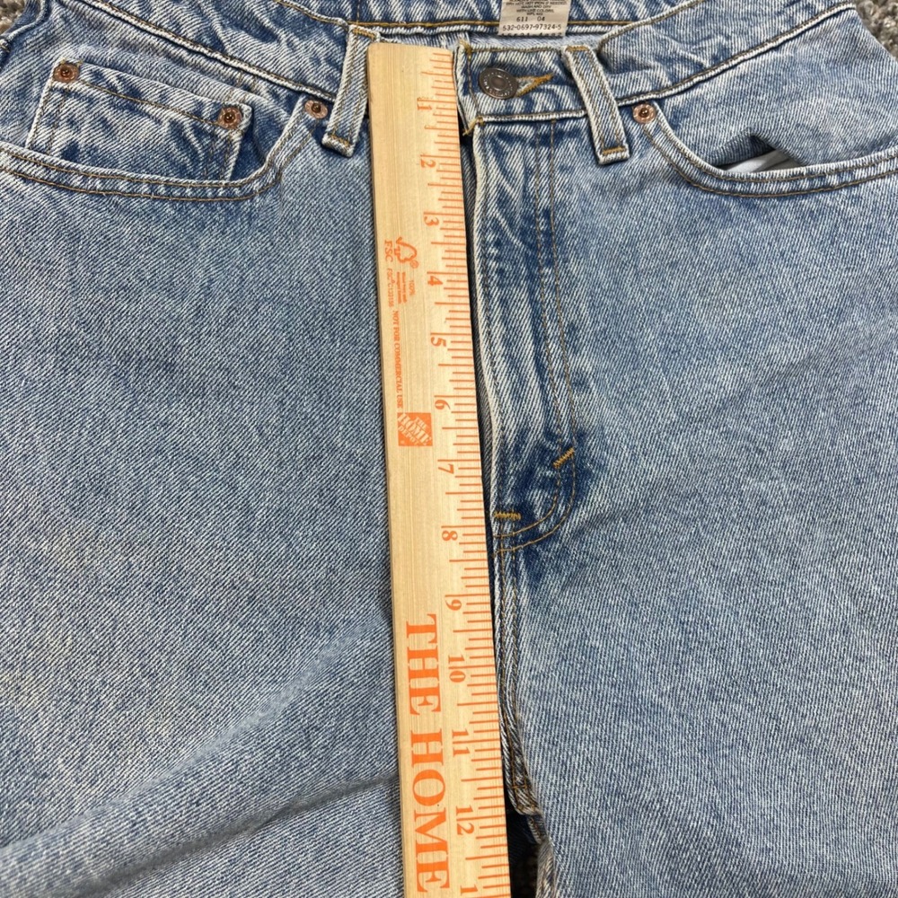 Vintage Levis 512 Women's 27x30 USA Made Slim Tapered Jeans Light Wash Denim 90s - Picture 9 of 11